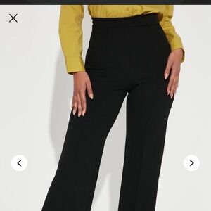 Fashion Nova Black Wide Leg Pants